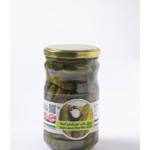 ورق عنب محشي لبنة بزيت الزيتون Grape Leaves Stuffed with Labneh in Olive Oil